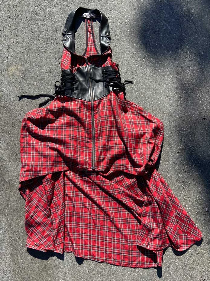Lip Service VINTAGE PLAID BALLGOWN Archive 1 Lip Service VINTAGE PLAID BALLGOWN Archive