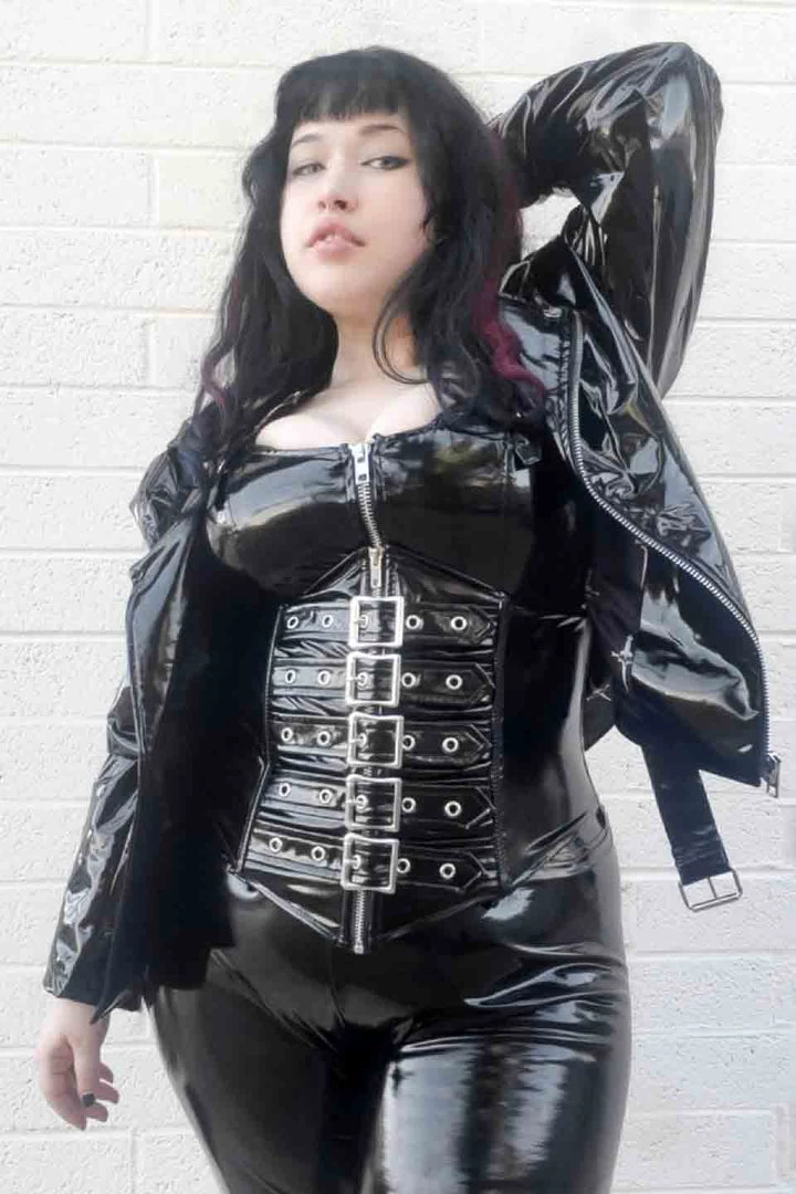 Lip Service NEW! Classic Vinyl Moto Jacket 10 Lip Service NEW! Classic Vinyl Moto Jacket