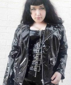 Lip Service NEW! Classic Vinyl Moto Jacket 21 Lip Service NEW! Classic Vinyl Moto Jacket