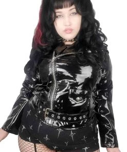 Lip Service NEW! Classic Vinyl Moto Jacket