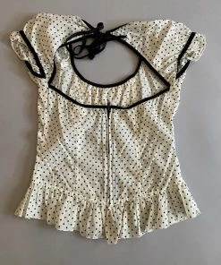 Lip Service Vintage Polka Dot Cap Sleeve Top Archive