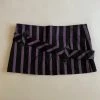 Archive Vintage Lip Service Black And Purple Striped Micro Mini