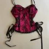 Vintage Lip Service Blacklist Pink Stretch Satin Bustier Archive
