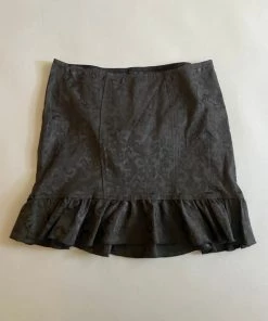 Lip Service Vintage Blacklist Black On Black Brocade Fabric Skirt