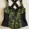 Vintage Lip Service Skull Camo Bustier