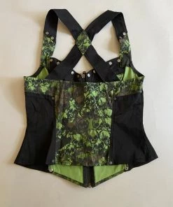 Vintage Lip Service Skull Camo Bustier