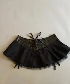 Vintage Lip Service Black Low Rider Garter Suspender Micro Mini Archive