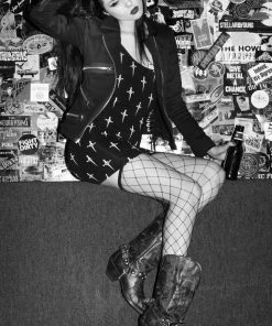 Lip Service Scoop Back Dagger Print Tank Dress