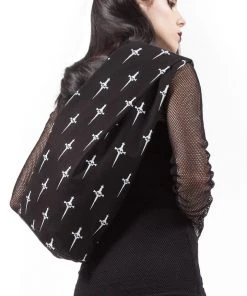 Lip Service Dagger Print Large Backpack Men