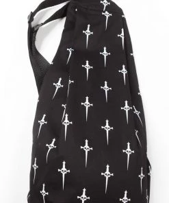 Lip Service Dagger Print Large Backpack Men