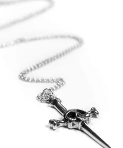 Lip Service Classic Dagger Pendant Necklace 8 Lip Service Classic Dagger Pendant Necklace