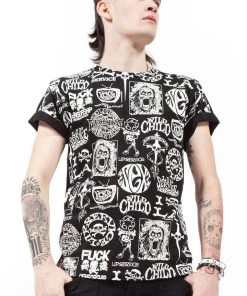 Lip Service Men Multi Logo Tee