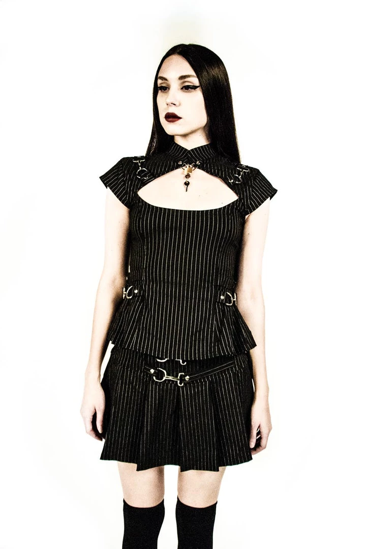 Lip Service Vintage Gangsta Pleated Mini Skirt 1 Lip Service Vintage Gangsta Pleated Mini Skirt