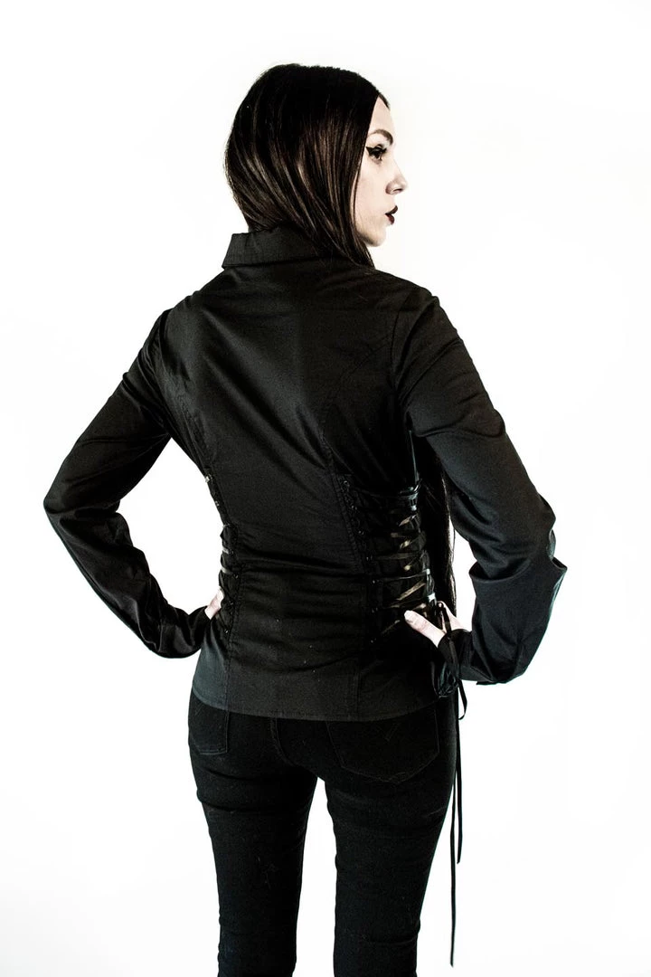 Lip Service Vintage Wicked Lace Up Blouse 3 Lip Service Vintage Wicked Lace Up Blouse