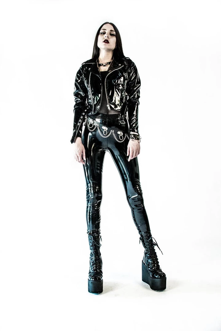 Lip Service NEW! Classic Vinyl Moto Jacket 7 Lip Service NEW! Classic Vinyl Moto Jacket