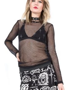 Lip Service Dagger Print Triangle Top Women