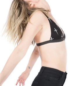 Lip Service Dagger Print Triangle Top Women