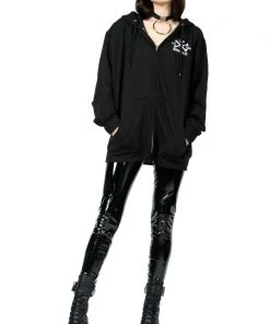 Lip Service Dagger Zip Hoodie NEW!