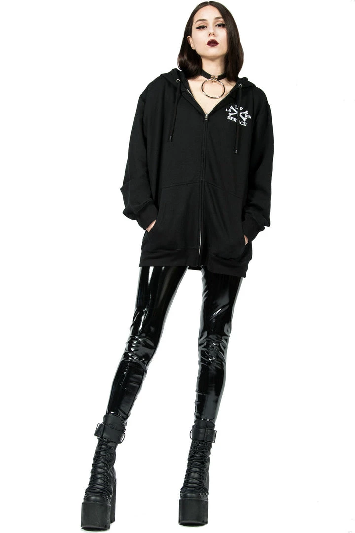 Lip Service Dagger Zip Hoodie NEW! 2 Lip Service Dagger Zip Hoodie NEW!