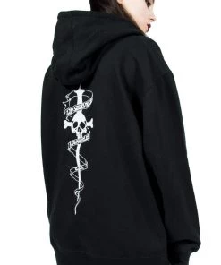 Lip Service Dagger Zip Hoodie NEW!