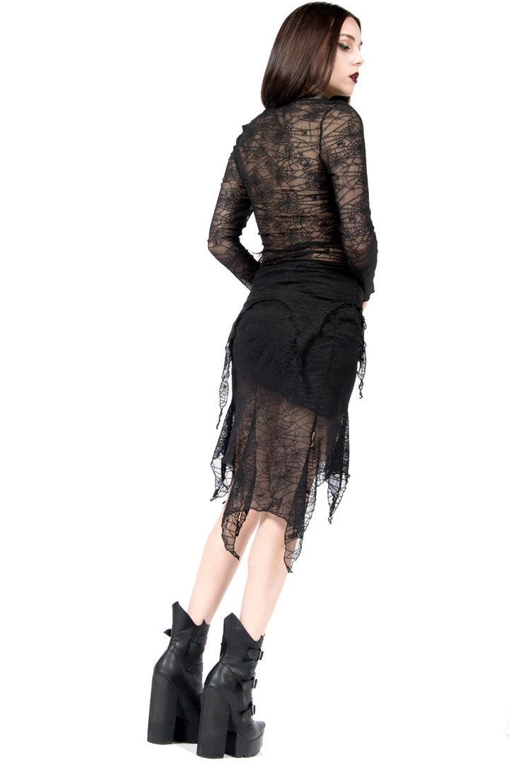 Lip Service Vintage Spider Web Skirt 3 Lip Service Vintage Spider Web Skirt