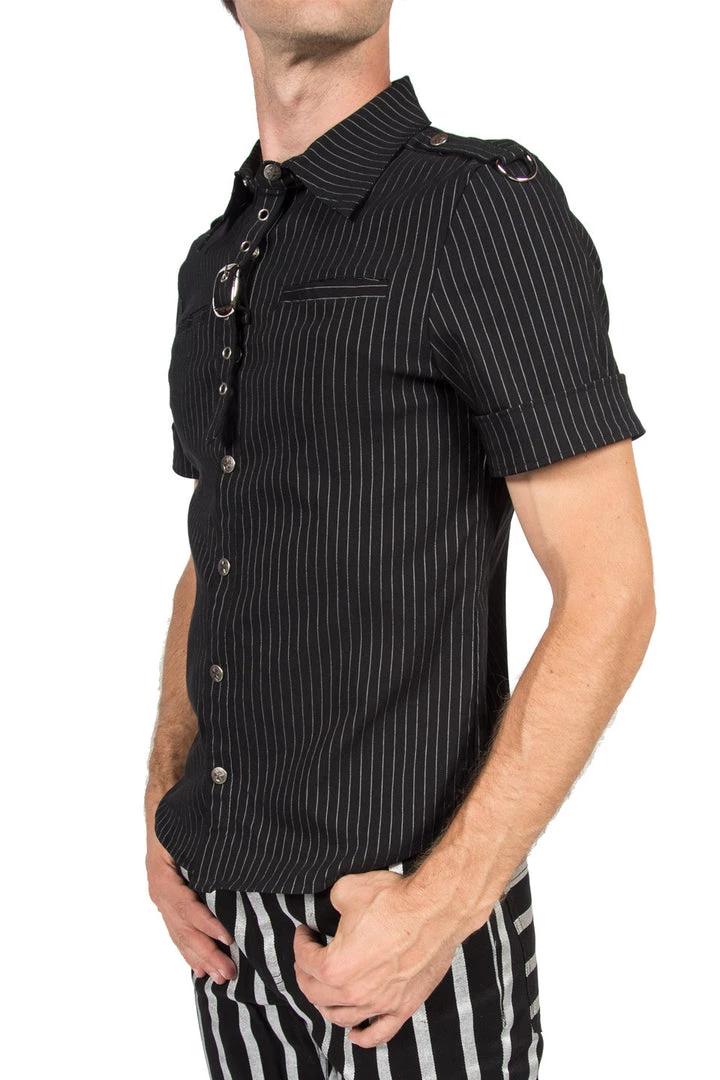 Lip Service Vintage Gangster Prankster Pinstriped Shirt Archive 3 Lip Service Vintage Gangster Prankster Pinstriped Shirt Archive