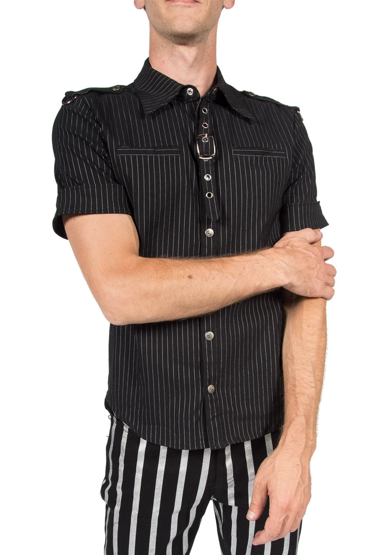 Lip Service Vintage Gangster Prankster Pinstriped Shirt Archive 1 Lip Service Vintage Gangster Prankster Pinstriped Shirt Archive