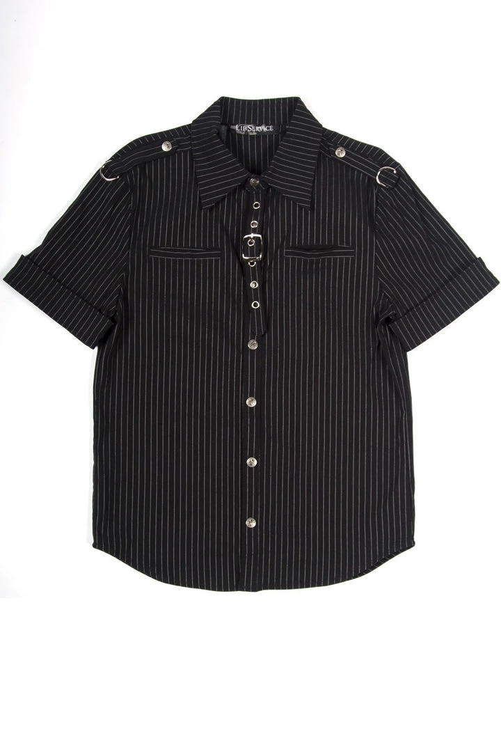 Lip Service Vintage Gangster Prankster Pinstriped Shirt Archive 4 Lip Service Vintage Gangster Prankster Pinstriped Shirt Archive