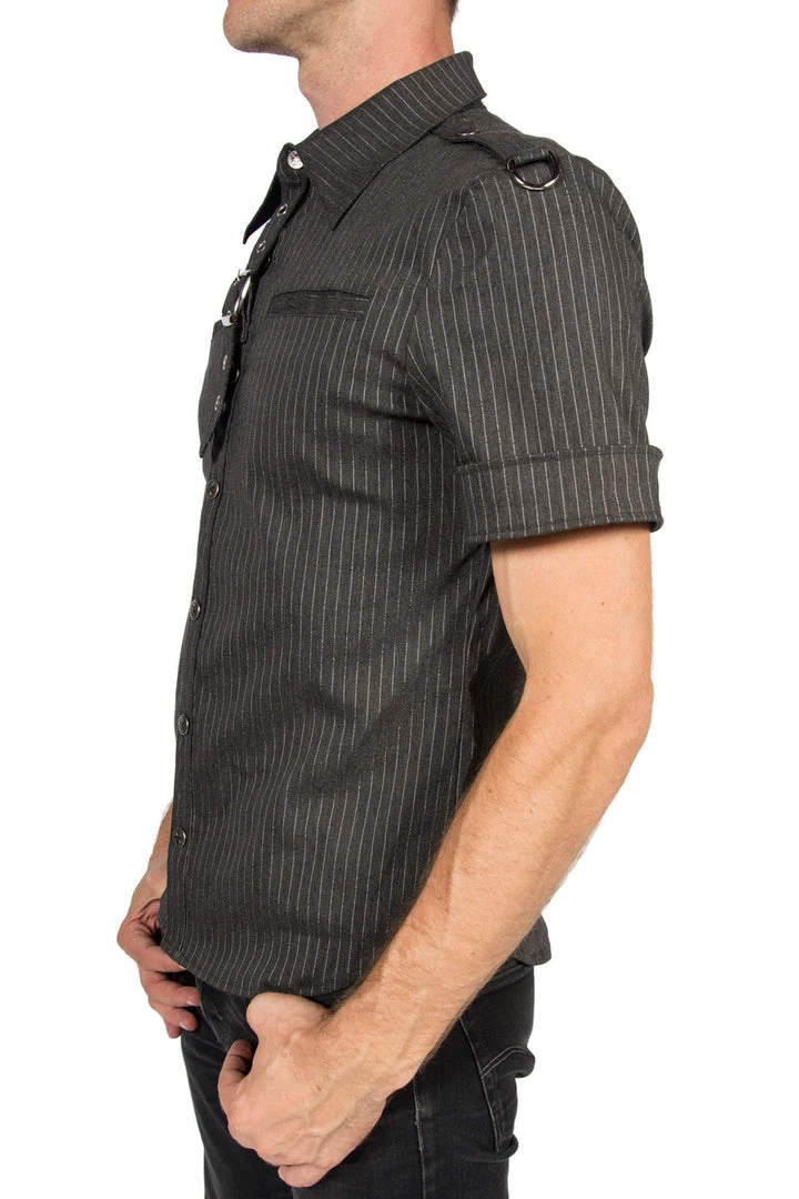 Lip Service Archive Vintage Gangster Prankster Pinstriped Shirt 3 Lip Service Archive Vintage Gangster Prankster Pinstriped Shirt