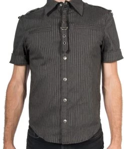 Lip Service Archive Vintage Gangster Prankster Pinstriped Shirt
