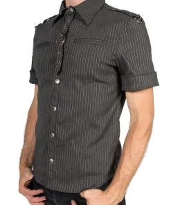 Lip Service Archive Vintage Gangster Prankster Pinstriped Shirt 8 Lip Service Archive Vintage Gangster Prankster Pinstriped Shirt