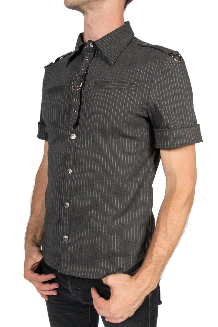 Lip Service Archive Vintage Gangster Prankster Pinstriped Shirt 4 Lip Service Archive Vintage Gangster Prankster Pinstriped Shirt