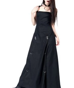 Lip Service Vintage Long Black Goth Gown Archive