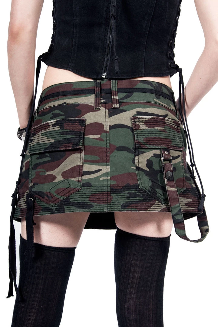Lip Service Archive Vintage Camo Print Mini Skirt 3 Lip Service Archive Vintage Camo Print Mini Skirt