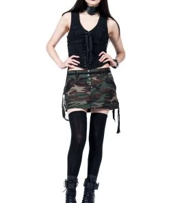 Lip Service Archive Vintage Camo Print Mini Skirt