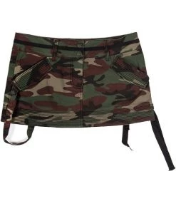 Lip Service Archive Vintage Camo Print Mini Skirt 10 Lip Service Archive Vintage Camo Print Mini Skirt