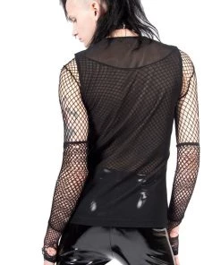 Lip Service Vintage Zip Front PVC Top