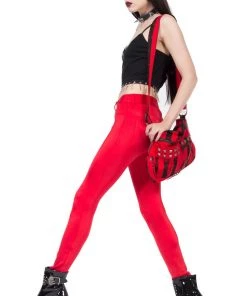 Lip Service Straight From The Heart Red Glam Spandex Jean Archive