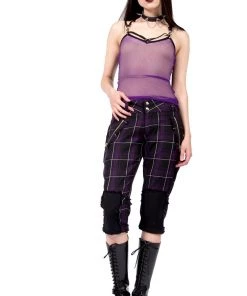 Lip Service Vintage Punk & Disorderly Purple Capri Pants
