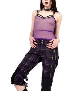 Lip Service Vintage Punk & Disorderly Purple Capri Pants