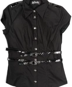 Lip Service Vintage Cyber Goth Belt Shirt 8 Lip Service Vintage Cyber Goth Belt Shirt