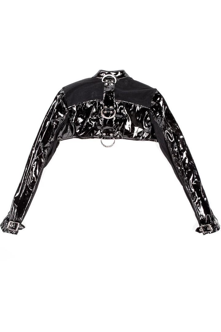 Lip Service VINYL FETISH SHRUG JACKET NEW! 7 Lip Service VINYL FETISH SHRUG JACKET NEW!