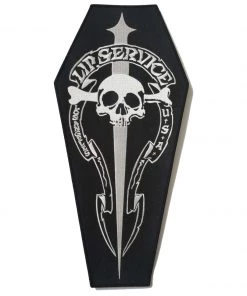 Lip Service Embroidered Coffin Back Patch Accessories