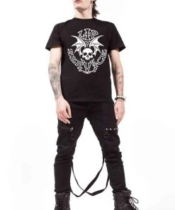 Lip Service Winged Skull T-shirt NEW!