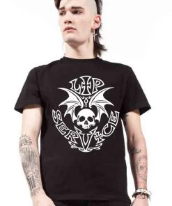 Lip Service Winged Skull T-shirt NEW!