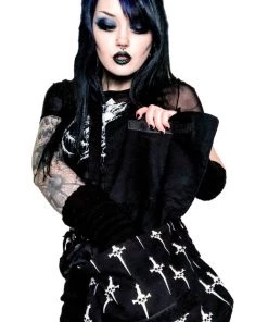 Lip Service Dagger Print Cross Body Bag