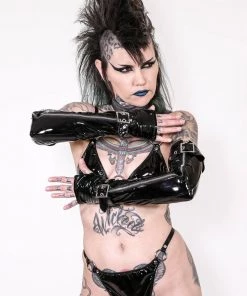 Lip Service Elbow Length Fingerless PVC Gloves NEW!