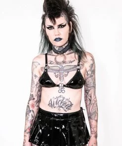 Lip Service NEW! Vinyl Pleated Micro Mini Skirt 8 Lip Service NEW! Vinyl Pleated Micro Mini Skirt