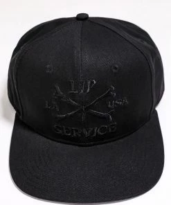 Lip Service Cross Bones Snapback Baseball Hat B/B