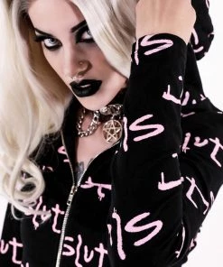 Lip Service Slut Zipper Hoodie NEW!